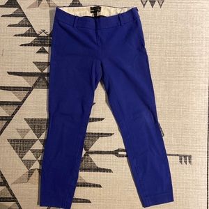 J. Crew Royal Blue Minnie Cropped Pant